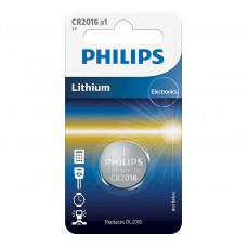 Батарейка Philips Lithium CR 2016 BLI 1 (CR2016/01B)