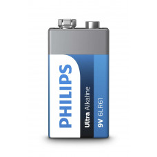 Батарейка Philips Ultra Alkaline 6LR61 BLI 1 (6LR61E1B/10)