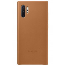 Cover of Samsung for Galaxy Note 10+ (N975) Leather Cover Camel