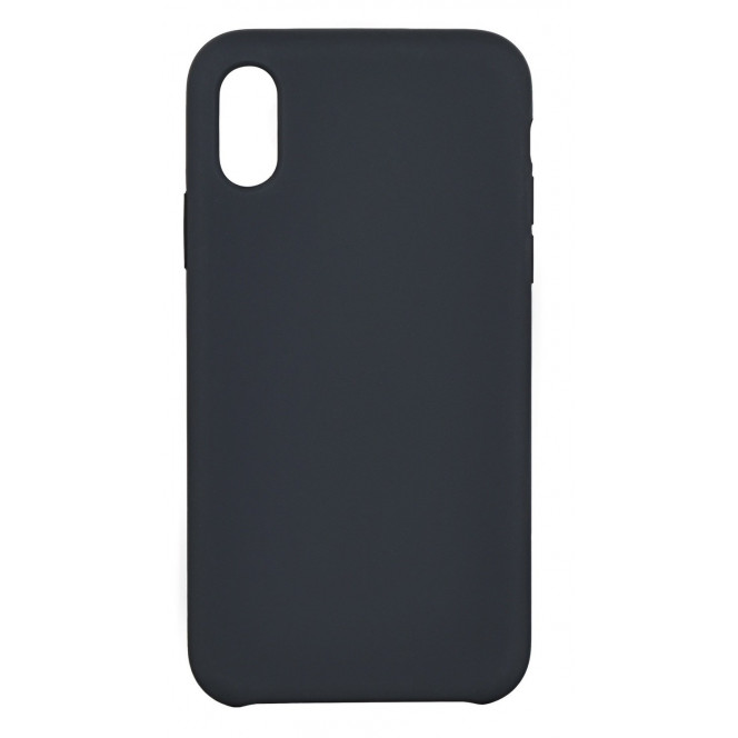 Cover 2E for the Apple iPhone X/Xs Liquid Silicone Carbon Grey