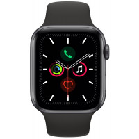 Space Grey Aluminium Case with Black Sport Band S/M & M/L Apple Watch Series 5 GPS 44mm smartwatch