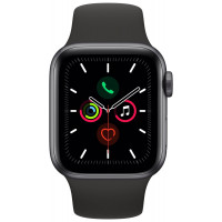 Space Grey Aluminium Case with Black Sport Band Apple Watch Series 5 GPS 40mm smartwatch