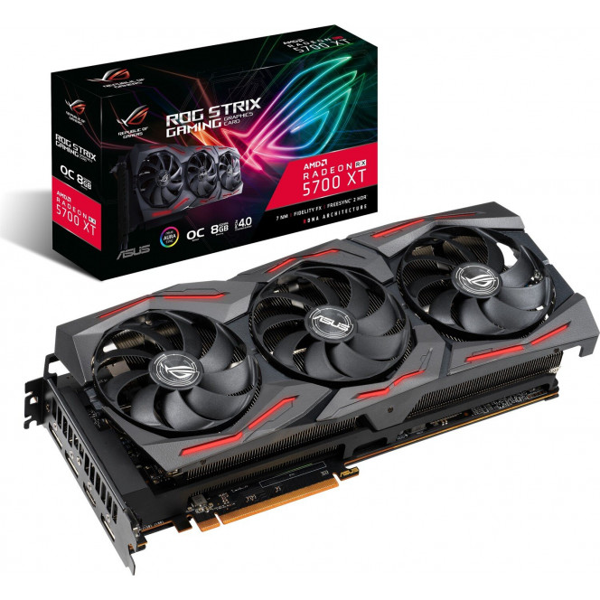 Video card of ASUS Radeon RX 5700 XT 8GB DDR6 STRIX GAMING OC (STRIX-RX5700XT-O8G-GAM)