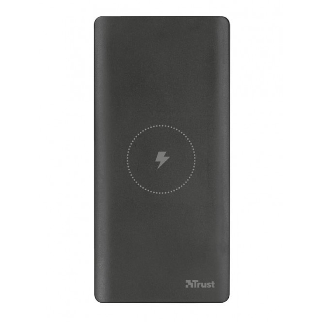 Portable Trust Primo accumulator of 8000 mAh Qi Black