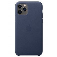 Чехол Apple для iPhone 11 Pro Leather Case Midnight Blue (MWYG2ZM/A)