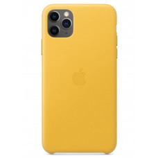 Чехол Apple для iPhone 11 Pro Max Leather Case Meyer Lemon (MX0A2ZM/A)