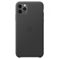 Cover of Apple for iPhone 11 of Pro Max Leather Case Black (MX0E2ZM/A)