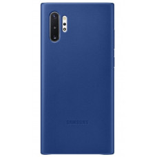 Cover of Samsung for Galaxy Note 10+ (N975) Leather Cover Blue