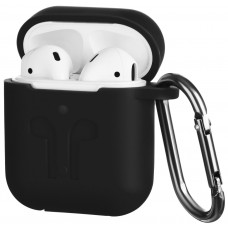 Чехол 2Е для Apple AirPods Pure Color Silicone Imprint Black