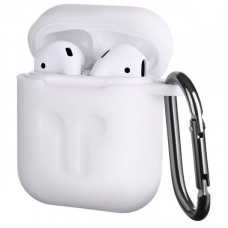 Чехол 2Е для Apple AirPods Pure Color Silicone Imprint White