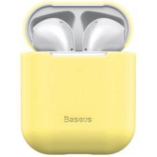 Cover of Baseus for AirPods 1/2 Yellow Apple