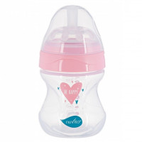 Small bottle for feeding of Nuvita NV6011 Mimic Collection of 150 ml 0 m + Antikolikovaya, pink (NV6011ROSA)