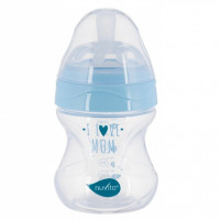 Small bottle for feeding of Nuvita NV6011 Mimic Collection of 150 ml 0 m + Antikolikovaya, blue (NV6011AZZURO)