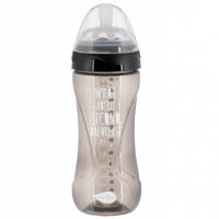 Small bottle for feeding of Nuvita NV6052 Mimic Cool of 330 ml 4 m + Antikolikovaya, black (NV6052BLACK)