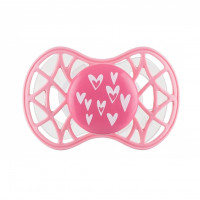 Dummy symmetric Nuvita NV7085 Air55 Cool 6m + hearts pink (NV7085PY)