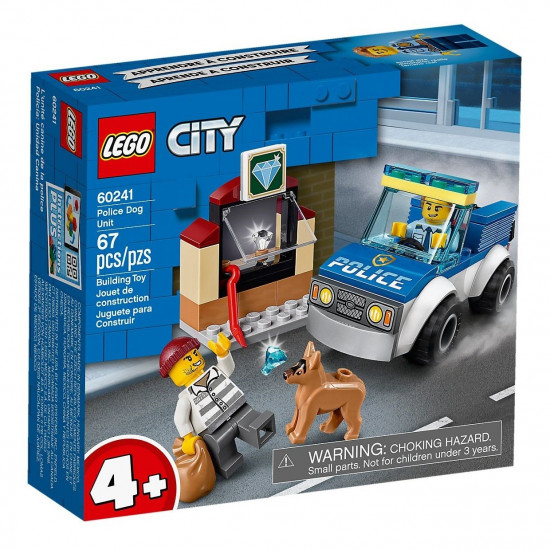 The designer of the LEGO City Police Group with a dog (60241)