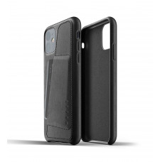 MUJJO cover for Apple iPhone 11 Full Leather Wallet, Black