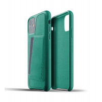 Чехол MUJJO для Apple iPhone 11 Full Leather Wallet, Alpine Green