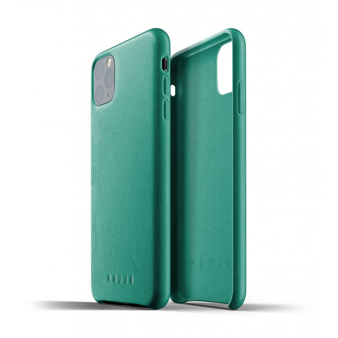 MUJJO cover for iPhone 11 Pro Max Full Leather Alpine Green