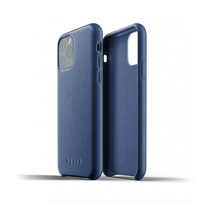 MUJJO cover for iPhone 11 Pro Full Leather, Monaco Blue