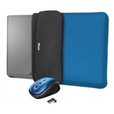 Cover + mouse of Trust YVO Mouse and Sleeve 15.6 Blue