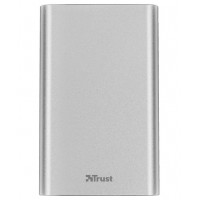 Portable Trust Ula Thin Metal Powerbank 8000 mAh Silver accumulator