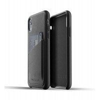 Cover leather MUJJO for iPhone Xr Full Leather Wallet Black