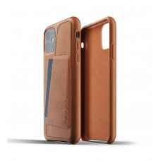 Cover leather MUJJO for iPhone 11 Full Leather Wallet Tan