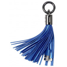 Data/Charge 20cm, blue Remax Tassels Ring Lightning 3.0A cable