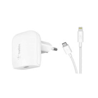 Network Power Delivery Port USB-C Lightning Belkin Home Charger (18W) charger of 1.2 m white