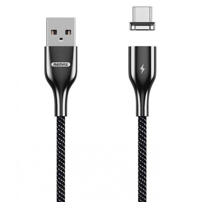 Data/Charge 1M, black Remax Cigan Powerful Magnet Type-C 3.0A cable