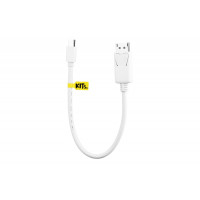 Кабель KITs MiniDisplayPort to DisplayPort(AM/AM), white, 0.3m