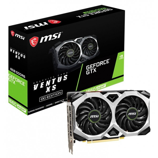 Video card MSI GeForce GTX1660 SUPER 6GB GDDR6 VENTUS XS OC (GTX1660_SUPER_VENTUSXSOC)