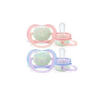 Dummy of Avent Ultra Air Night of 0-6 months, for girls, 2 pieces (SCF376/12)