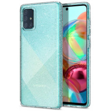 Cover of Spigen for Galaxy A71 Liquid Crystal Glitter Crystal Quartz