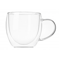 A set of cups with Ardesto handles with double walls for latte, 250 ml, 2 pieces of AR2625GH