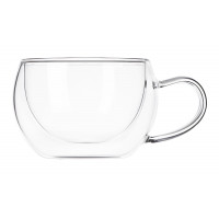 A set of cups with Ardesto handles with double walls for latte, 270 ml, 2 pieces of AR2627GH