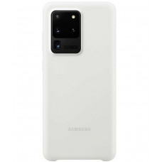 Cover of Samsung for Galaxy S20 Ultra (G988) Silicone Cover White