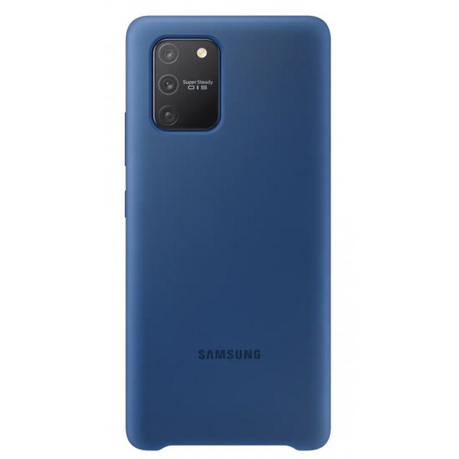 Cover of Samsung Silicone Cover for the Galaxy S 10 Lite smartphone (G770) Blue