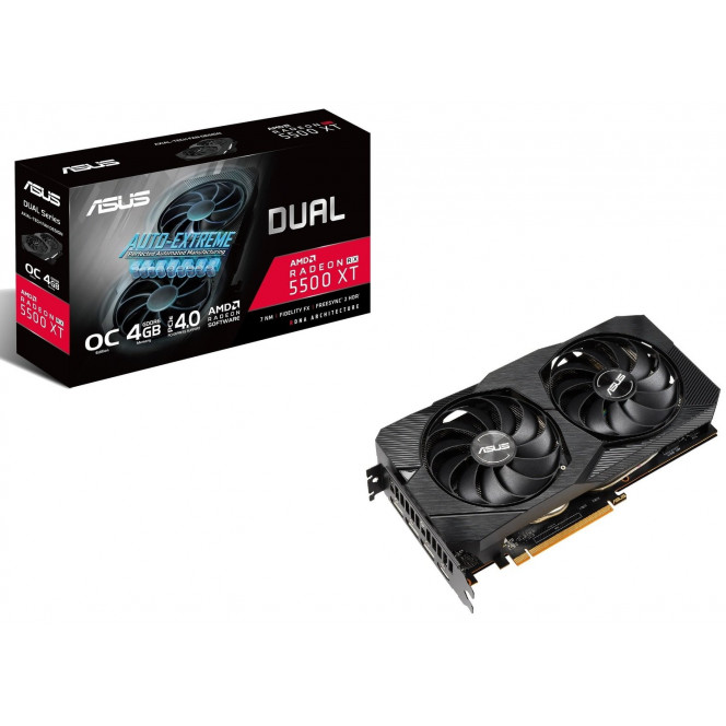 Video card of ASUS Radeon RX 5500 XT 4GB GDDR6 EVO OC (DUAL-RX5500XT-O4G-EVO)