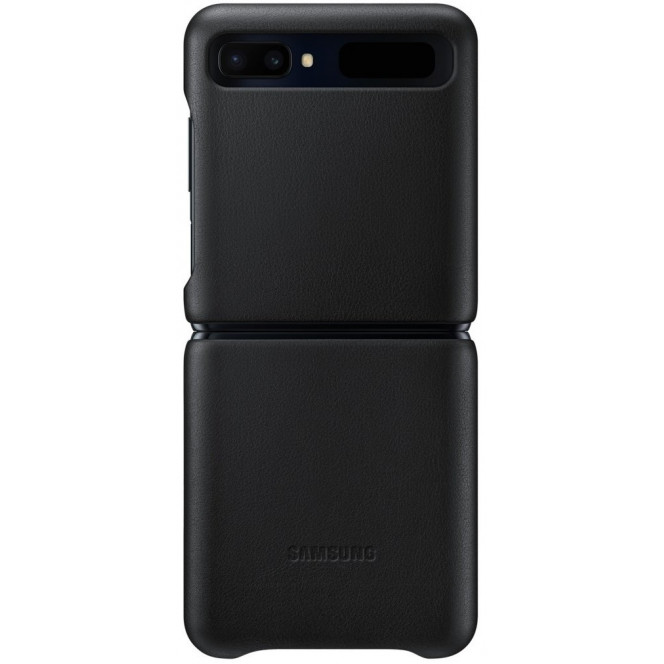 Чехол Samsung для Galaxy Z Flip (F700) Leather Cover Black