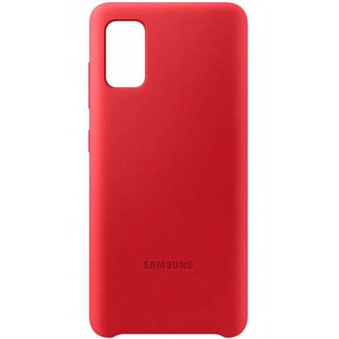 Cover of Samsung for Galaxy A41 Silicone Cover Red