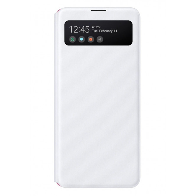 Чехол Samsung для Galaxy A41 (A415) S View Wallet Cover White