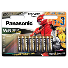 Батарейка Panasonic EVERYDAY POWER AAA 10 шт. Power Rangers (LR03REE/10B3FPR)