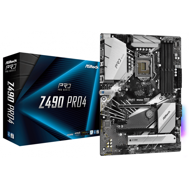 Материнская плата ASRock Z490 PRO4