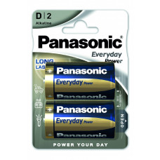 Батарейка Panasonic EVERYDAY POWER D BLI 2 ALKALINE (LR20REE/2BR)