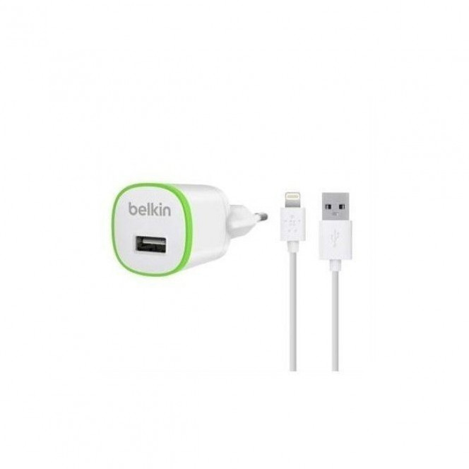 Memory network Belkin USB Micro Charger (220V + LIGHTNING cable, USB 1Amp), White