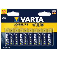 Батарейка VARTA LONGLIFE AA BLI 10 ALKALINE (4106101461)