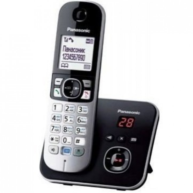 DECT Panasonic KX-TG6821UAB Black phone