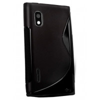 Rock cover for LG L5 dual Black